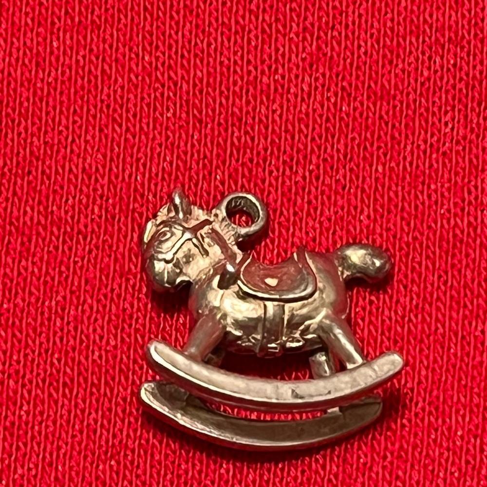 Silver Rocking Horse Brooch - Picture 9 of 16